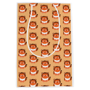 Niedlicher Tigerbeutel im kawaii-Stil Mittlere Geschenktüte