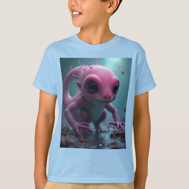 Niedlicher Tintenfisch T-Shirt (Vorderseite)