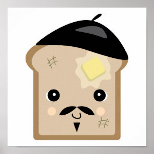 niedlicher Toast Poster