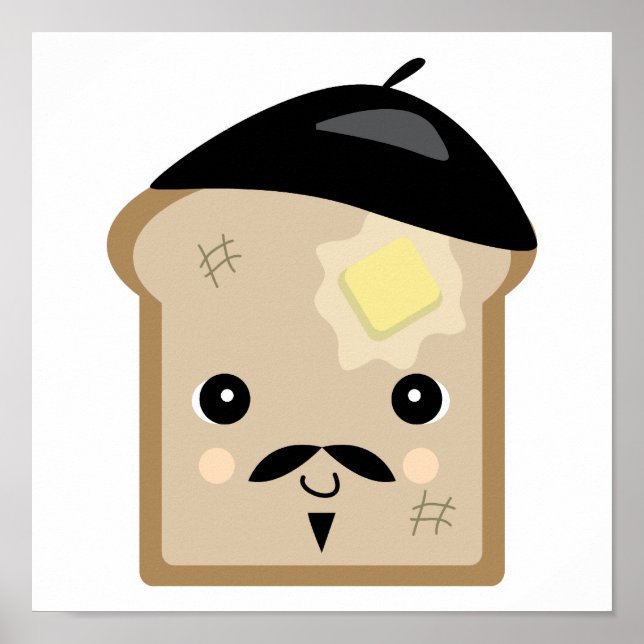 niedlicher Toast Poster (Vorne)
