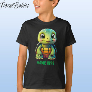 Niedlicher Tortoise Boy's Turtle Animal Cartoon Gr T-Shirt