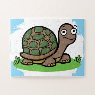 Niedlicher Tortoise-Cartoon Puzzle