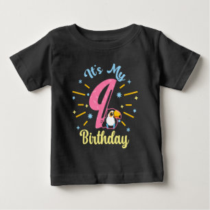 Niedlicher Toucan 9. Geburtstag 89. Geburtshaus Baby T-shirt