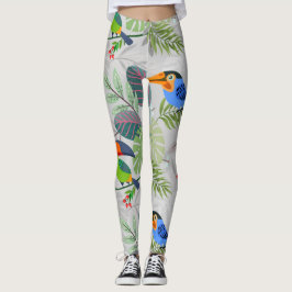 Niedlicher Toucan bird, Everybirdy Pattern, Wasser Leggings