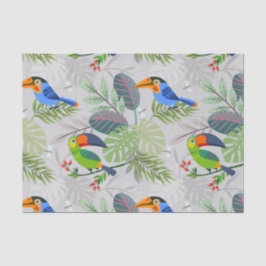 Niedlicher Toucan bird, Everybirdy Pattern, Wasser Seidenpapier