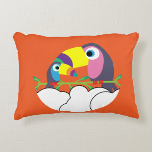 Niedlicher Toukan LIEBE Funny Birds Tasse Serv Dekokissen