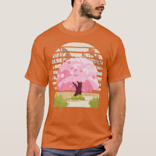 Niedlicher traditioneller Cherry Blossom Tree Kawa T-Shirt