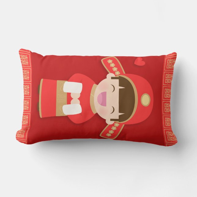 Niedlicher traditioneller lendenkissen (Vorderseite)