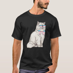 Niedlicher Transgender Persischer Katzen-Transgend T-Shirt
