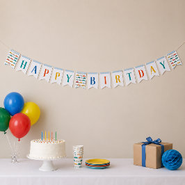 Niedlicher Transport Happy Birthday Banner