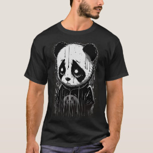 Niedlicher trauriger Panda T-Shirt