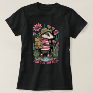 Niedlicher Traveller in Wildblume, Badger Liebhabe T-Shirt