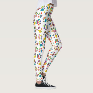 Niedlicher, trendiger Mehrfarben-Hundepapier Leggings