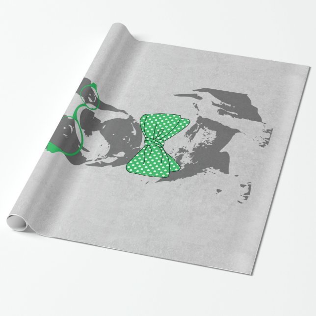 Niedlicher, trendiger, Vintager Hengst Geschenkpapier (Ungerollt)