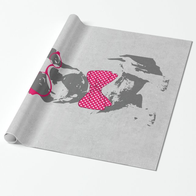 Niedlicher, trendiger, Vintager Hengst Geschenkpapier (Ungerollt)