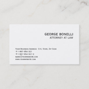 Niedlicher Trendy Attorney at Law Business Card Visitenkarte