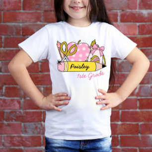 Niedlicher Trendy Back to School Pencil für Mädche T-Shirt
