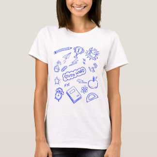 Niedlicher Trendy Minimal Line Art Lehrer T-Shirt
