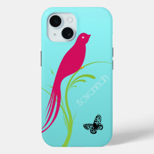 Niedlicher Trendy Pink Schlucken Bird Butterfly üb Case-Mate iPhone Hülle