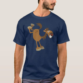 Niedlicher tretender Cartoon-PferdeT - Shirt