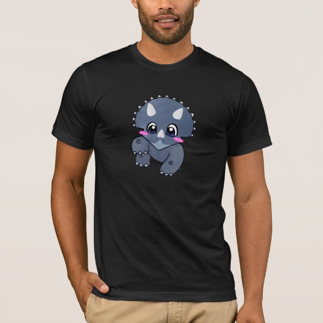 Niedlicher Triceratops T-Shirt (Vorderseite)