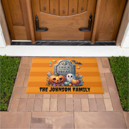 Niedlicher Trick oder Behandlung Fußmatte