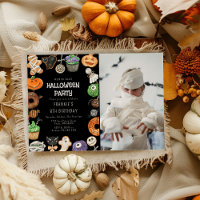 Niedlicher Trick oder Behandlung Halloween Foto Ge