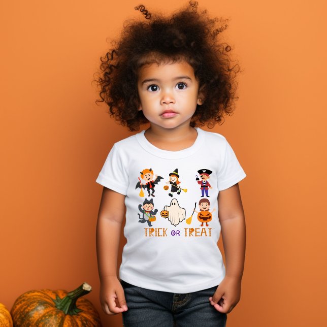 Niedlicher Trick oder Leckerbissen Kleinkind T-shirt (Von Creator hochgeladen)
