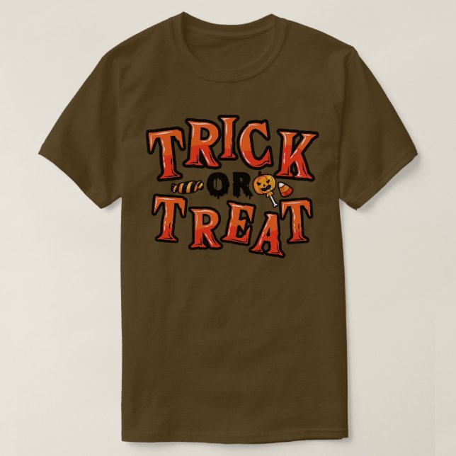 Niedlicher Trick oder Treat Halloween Candy Süßigk T-Shirt (Design vorne)