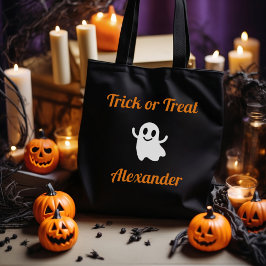 Niedlicher Trick oder Treat Halloween-Geistername