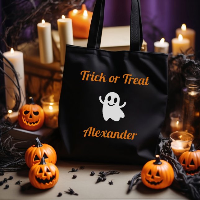 Niedlicher Trick oder Treat Halloween-Geistername (Von Creator hochgeladen)