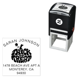 Niedlicher Trick oder Treat Halloween Pumpkin Permastempel