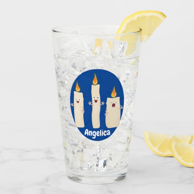 Niedlicher Trio-Cartoon Glas (Rückseite Ice)