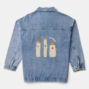 Niedlicher Trio-Cartoon Jeansjacke