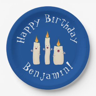 Niedlicher Trio-Cartoon Pappteller