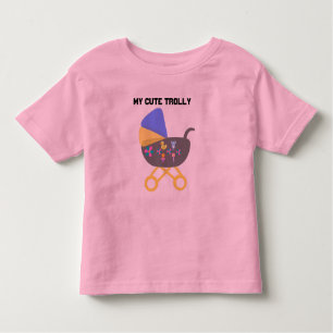 Niedlicher Trolly-Kleinkind-T - Shirt Rosa