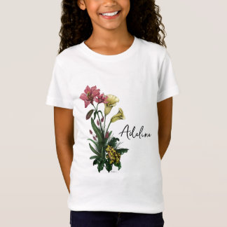 Niedlicher tropischer Frosch und botanische Lily-A T-Shirt