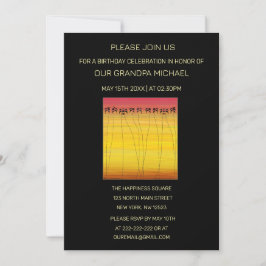 Niedlicher tropischer Sommer Sonnenuntergang Gebur Einladung