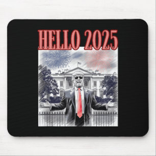 Niedlicher Trump Hallo 2025 Neujahrsfest Konservat Mousepad