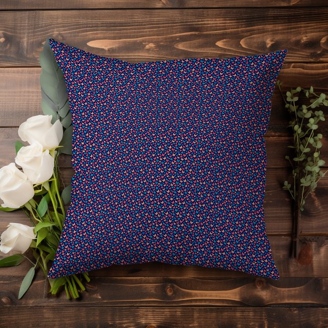 Niedlicher, türkisfarbener Schmetterling lila Kissen (Von Creator hochgeladen)