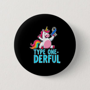 Niedlicher Typ 1 Diabetes Aufklärung T1d Typ 1 Button
