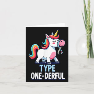 Niedlicher Typ 1 Diabetes Aufklärung T1d Typ 1 Karte