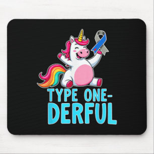 Niedlicher Typ 1 Diabetes Aufklärung T1d Typ 1 Mousepad