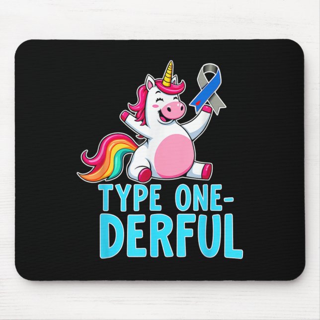 Niedlicher Typ 1 Diabetes Aufklärung T1d Typ 1 Mousepad (Vorne)