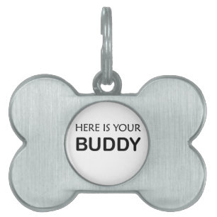 niedlicher typografischer Pet Collar - Liebe für H Tiermarke