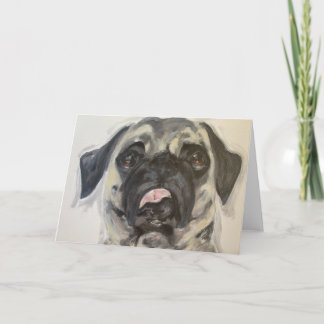 niedlicher und alberner Mops Karte