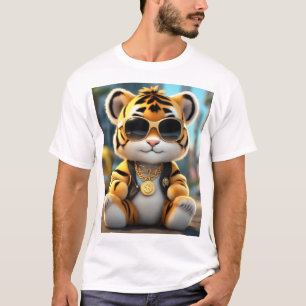 Niedlicher und Cooler Tiger T-Shirt