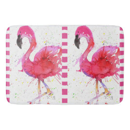 Niedlicher und farbenfroher Flamingo-Bademantel Badematte
