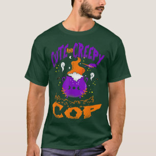 Niedlicher und gruseliger Polizist - Funny Polizis T-Shirt