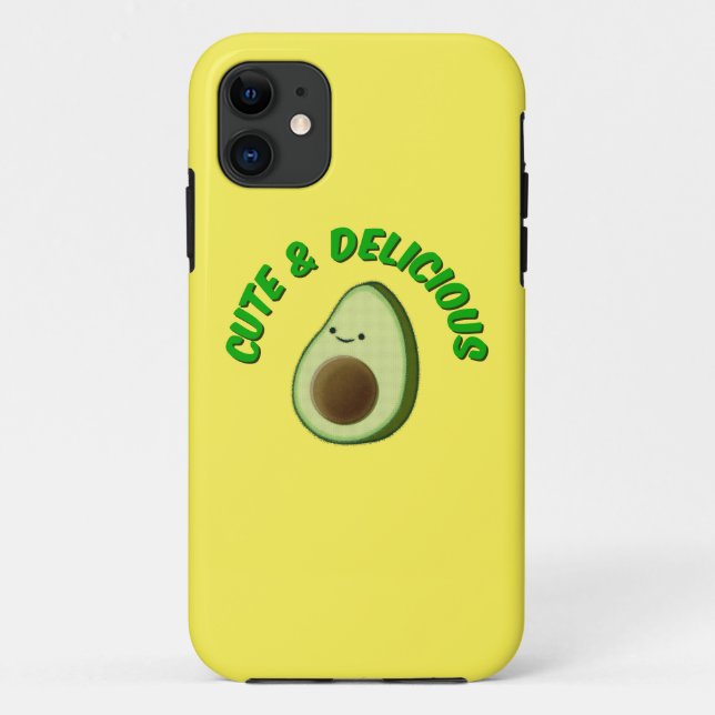 Niedlicher und köstlicher Avocado Case-Mate iPhone Hülle (Rückseite)